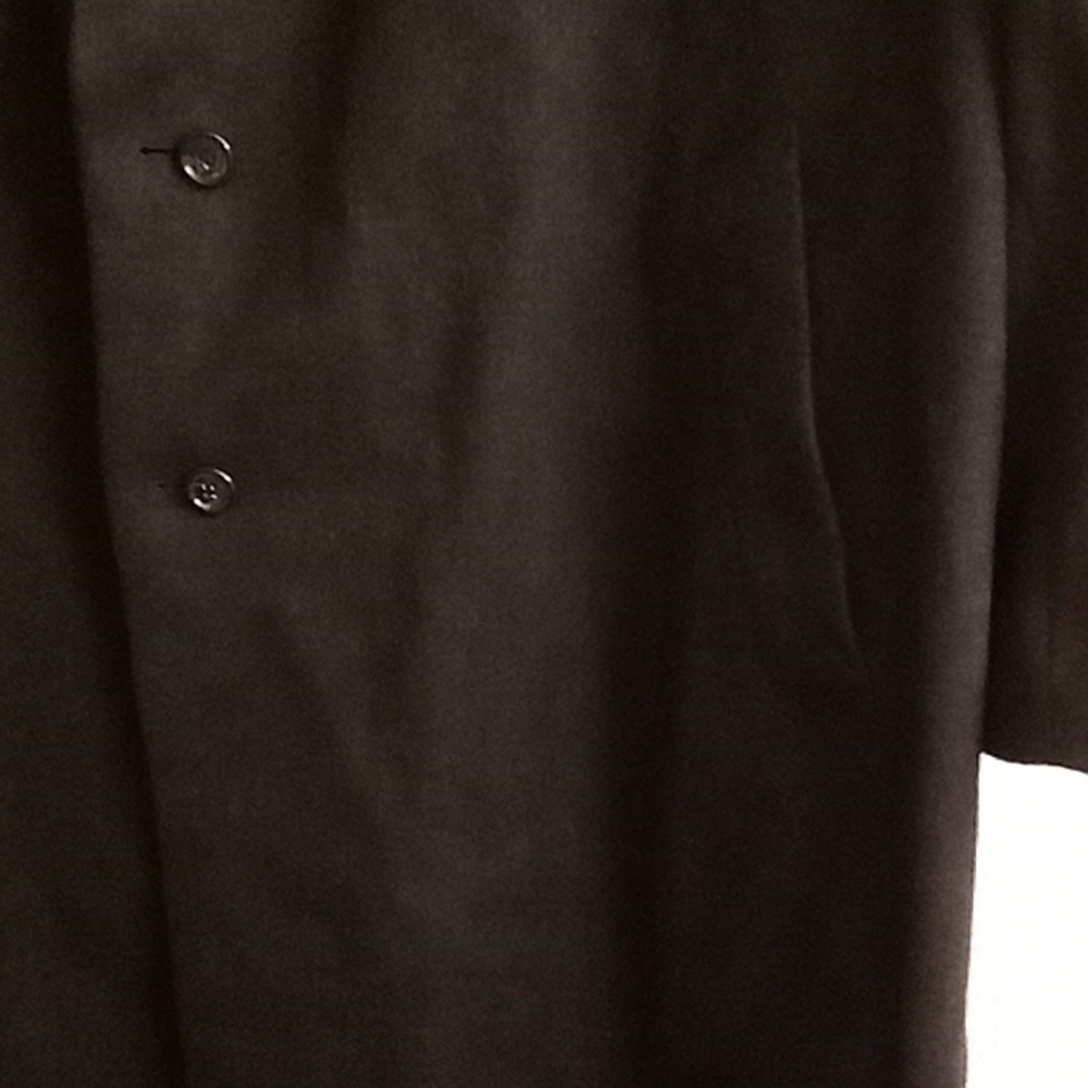 VINTAGE Petrocelli Matrix Wool Goth Office Minamllist Size 52L Black Color HCM - Picture 9 of 14